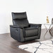 Bienne Recliner Chair White & Black - U&U Home Budget Furniture (Carteret, NJ)