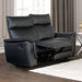 Bienne Loveseat Manual Recliner White & Black - U&U Home Budget Furniture (Carteret, NJ)