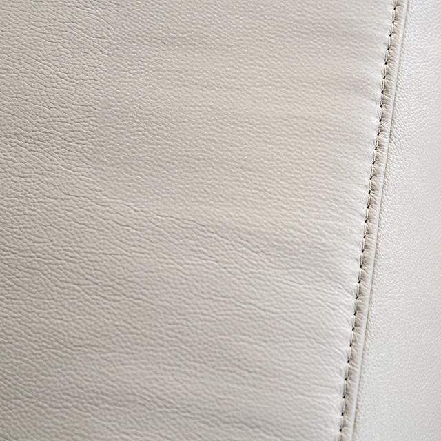 Bienne Sofa Manual Recliner White & Black - U&U Home Budget Furniture (Carteret, NJ)