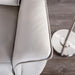 Bienne Sofa Manual Recliner White & Black - U&U Home Budget Furniture (Carteret, NJ)