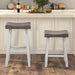 Biasca 29" Stool (2/CTN) White, Brown, & Black - U&U Home Budget Furniture (Carteret, NJ)