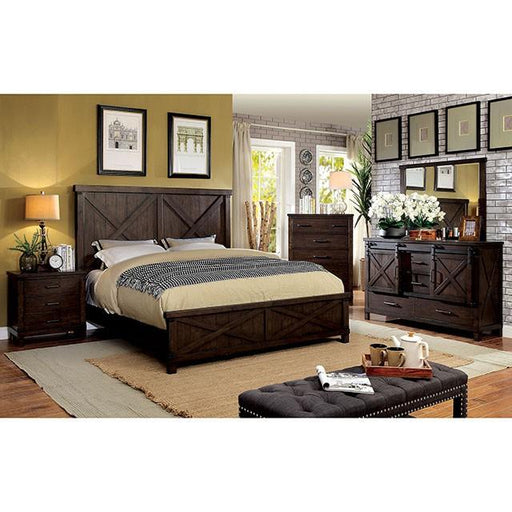 Bianca Bed Brown & Gray - U&U Home Budget Furniture (Carteret, NJ)