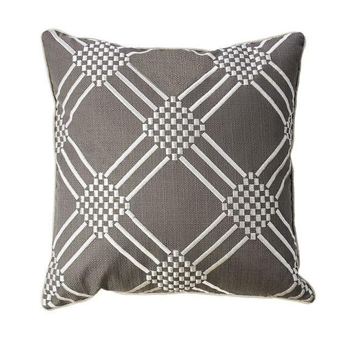 Bess Gun Metal 20" X 20" Pillow, Gunmetal (2/CTN) - U&U Home Budget Furniture (Carteret, NJ)