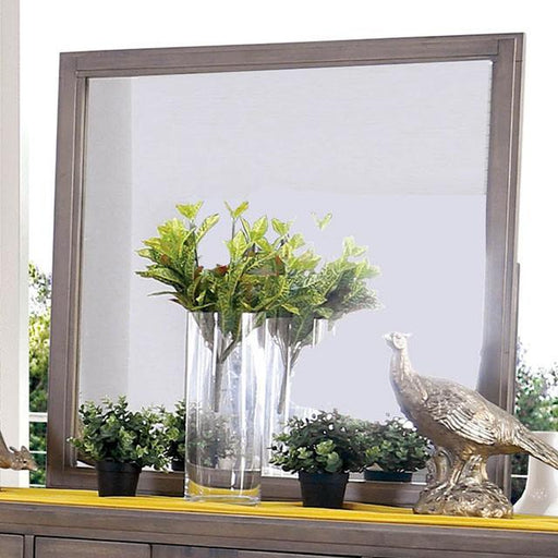 Berenice Mirror Espresso, Beige, & Brown - U&U Home Budget Furniture (Carteret, NJ)