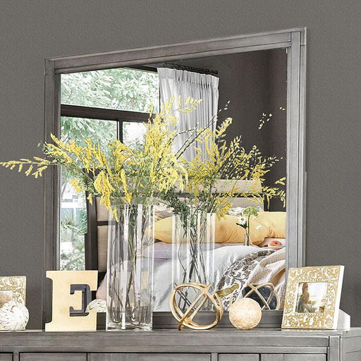 Berenice Gray Mirror - U&U Home Budget Furniture (Carteret, NJ)