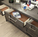 Berenice Espresso Night Stand White, Gray, & Espresso - U&U Home Budget Furniture (Carteret, NJ)