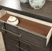 Berenice Espresso Night Stand White, Gray, & Espresso - U&U Home Budget Furniture (Carteret, NJ)