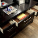 Berenice Espresso Night Stand White, Gray, & Espresso - U&U Home Budget Furniture (Carteret, NJ)