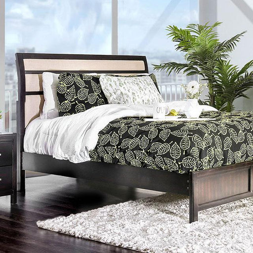 Berenice Bed Purple Brown - U&U Home Budget Furniture (Carteret, NJ)