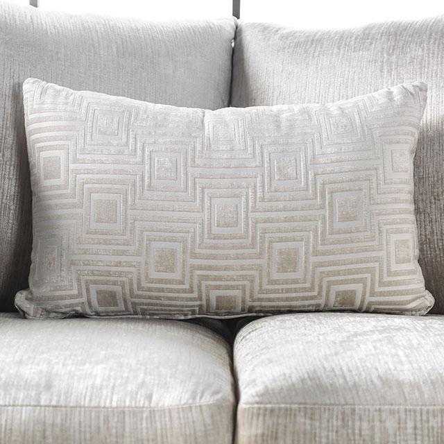 Benigno Love Seat Silver & Gray - U&U Home Budget Furniture (Carteret, NJ)