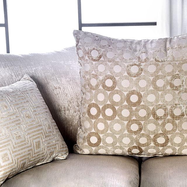 Benigno Love Seat Silver & Gray - U&U Home Budget Furniture (Carteret, NJ)