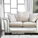 Benigno Love Seat Silver & Gray - U&U Home Budget Furniture (Carteret, NJ)