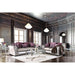 Benigno Love Seat Silver & Gray - U&U Home Budget Furniture (Carteret, NJ)