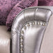 Benigno Love Seat Silver & Gray - U&U Home Budget Furniture (Carteret, NJ)