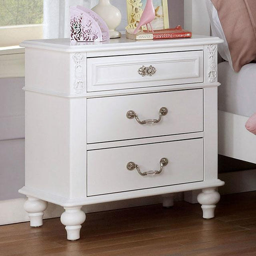 BELVA Night Stand w/ USB Outlet - U&U Home Budget Furniture (Carteret, NJ)