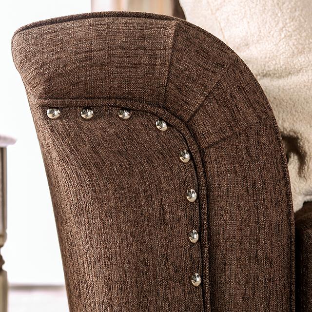 BELSIZE Loveseat Grey, Beige, & Choclate - U&U Home Budget Furniture (Carteret, NJ)