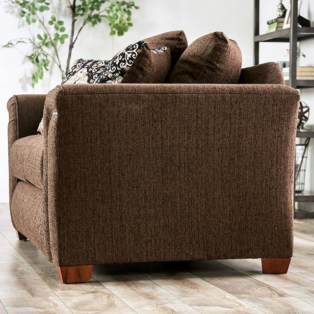 BELSIZE Sofa, Chocolate/Tan - U&U Home Budget Furniture (Carteret, NJ)