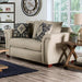 BELSIZE Loveseat Grey, Beige, & Choclate - U&U Home Budget Furniture (Carteret, NJ)