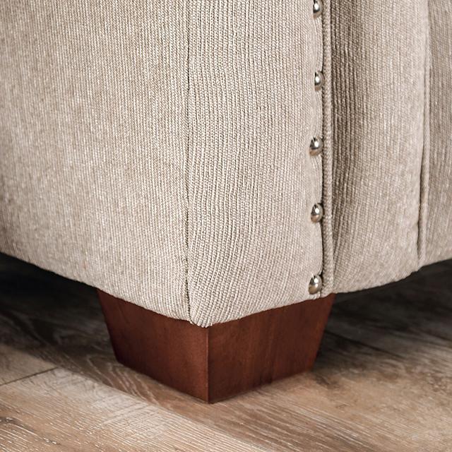 BELSIZE Sofa, Beige/Navy - U&U Home Budget Furniture (Carteret, NJ)