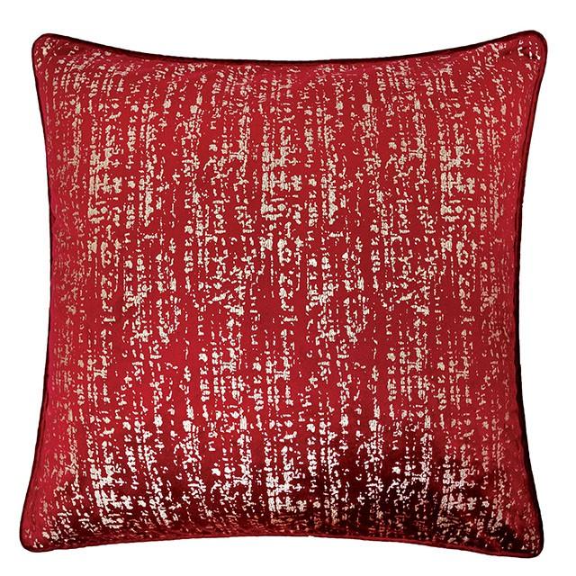 Belle Beige 20" X 20" Pillow, Beige, Multi, Purple, Red - U&U Home Budget Furniture (Carteret, NJ)