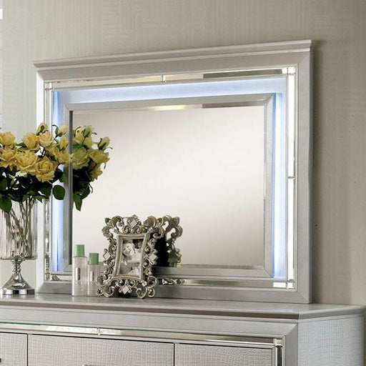 BELLANOVA Silver Mirror - U&U Home Budget Furniture (Carteret, NJ)