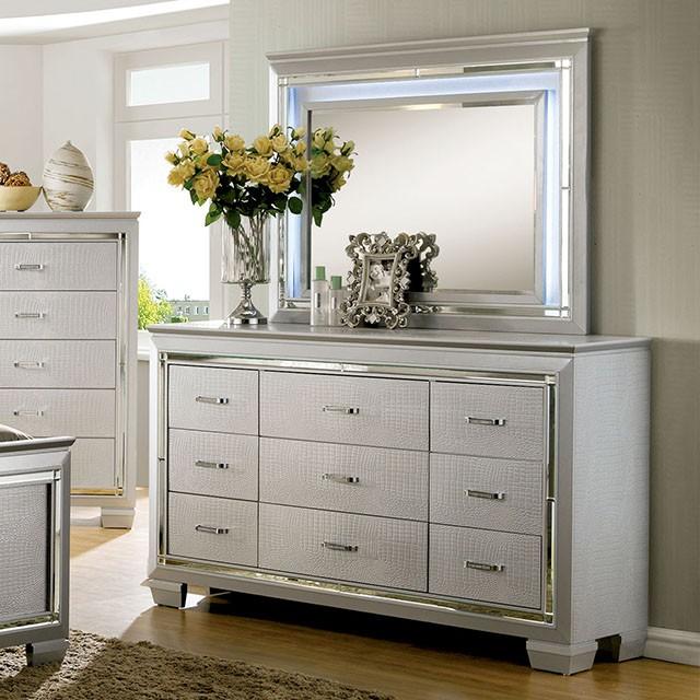 BELLANOVA Silver Mirror - U&U Home Budget Furniture (Carteret, NJ)