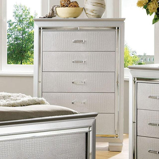 BELLANOVA Silver Chest - U&U Home Budget Furniture (Carteret, NJ)