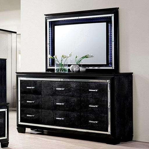 BELLANOVA Black Dresser - U&U Home Budget Furniture (Carteret, NJ)