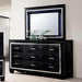 BELLANOVA Black Dresser - U&U Home Budget Furniture (Carteret, NJ)