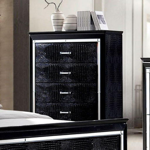 BELLANOVA Black Chest - U&U Home Budget Furniture (Carteret, NJ)
