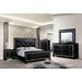 BELLANOVA Black Cal.King, E.King, & Queen Bed - U&U Home Budget Furniture (Carteret, NJ)