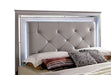 Bellagrand Bed Oak, Silver & Black - U&U Home Budget Furniture (Carteret, NJ)