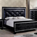 Bellagrand Bed Oak, Silver & Black - U&U Home Budget Furniture (Carteret, NJ)
