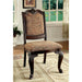BELLAGIO Brown Cherry/Pattern Fabric Side Chair (2/CTN) - U&U Home Budget Furniture (Carteret, NJ)