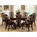Bellagio Brown Cherry Round Dining Table - U&U Home Budget Furniture (Carteret, NJ)