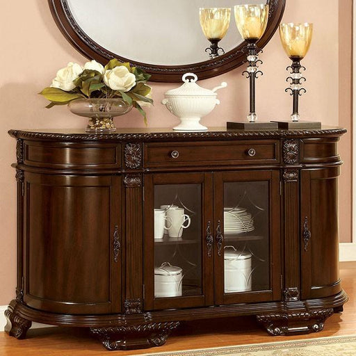 Bellagio Brown Cherry Server - U&U Home Budget Furniture (Carteret, NJ)