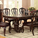Bellagio Brown Cherry Dining Table w/ 2 Leaves - U&U Home Budget Furniture (Carteret, NJ)