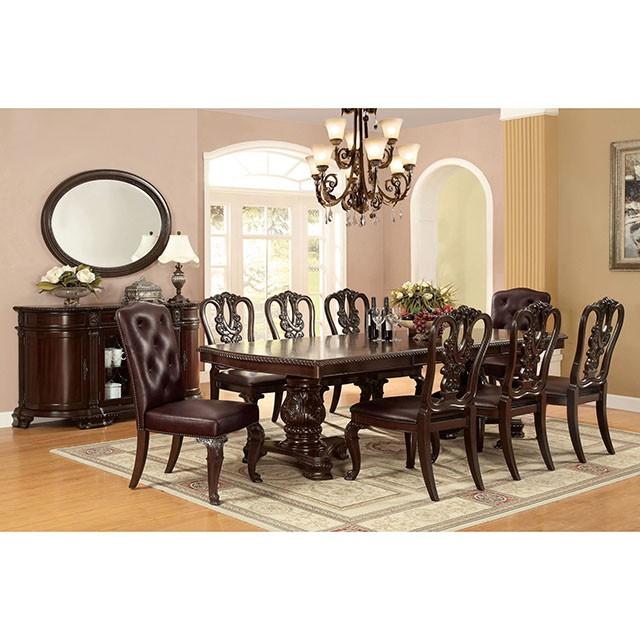 Bellagio Brown Cherry Mirror - U&U Home Budget Furniture (Carteret, NJ)