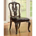 Bellagio Brown Cherry Round Dining Table - U&U Home Budget Furniture (Carteret, NJ)