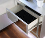 BELLADONNA Night Stand w/ LED & USB, Silver - U&U Home Budget Furniture (Carteret, NJ)