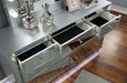 BELLADONNA Dresser w/ LED, Silver - U&U Home Budget Furniture (Carteret, NJ)