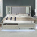 BELLADONNA Cal.King, E.King & Queen Bed, Silver - U&U Home Budget Furniture (Carteret, NJ)
