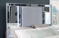 BELLADONNA Cal.King, E.King & Queen Bed, Silver - U&U Home Budget Furniture (Carteret, NJ)