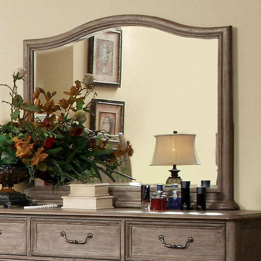 BELGRADE I Rustic Natural Tone Mirror - U&U Home Budget Furniture (Carteret, NJ)