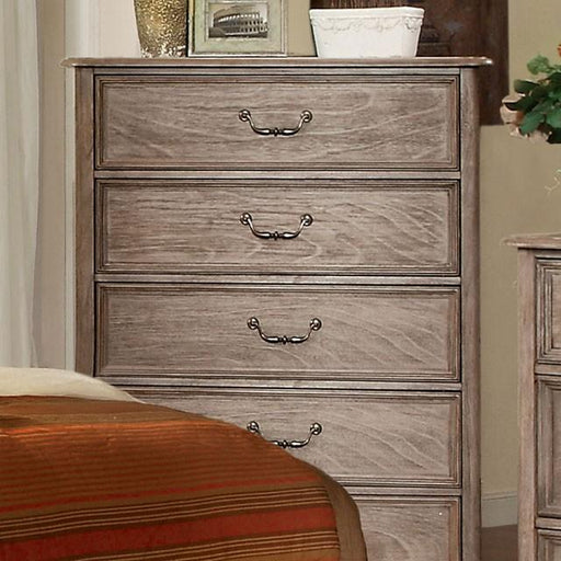 BELGRADE I Rustic Natural Tone Chest - U&U Home Budget Furniture (Carteret, NJ)