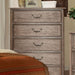 BELGRADE I Rustic Natural Tone Chest - U&U Home Budget Furniture (Carteret, NJ)