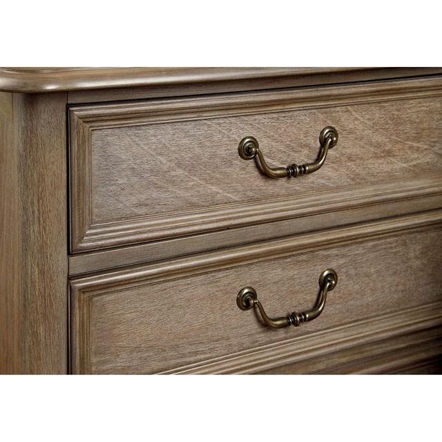 BELGRADE I Rustic Natural Tone Night Stand - U&U Home Budget Furniture (Carteret, NJ)