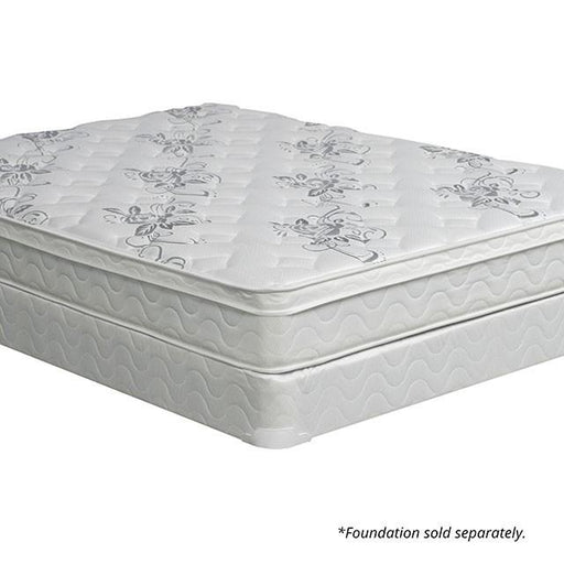 JALEN White 9" Euro Top Mattress, E.King - U&U Home Budget Furniture (Carteret, NJ)