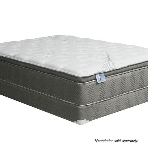 STORMIN White/Gray 13" Euro Pillow Top Mattress, Full - U&U Home Budget Furniture (Carteret, NJ)