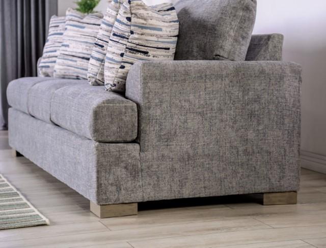 LEYTONSTONE Loveseat, Gray - U&U Home Budget Furniture (Carteret, NJ)